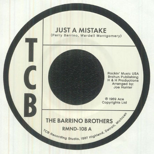 The Barrino Brothers – Just A Mistake (7", Colemine, 2026) Front Cover