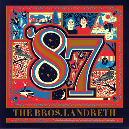 The Bros Landreth – '87 (LP, blue, Birthday Cake, 2019) Front Cover