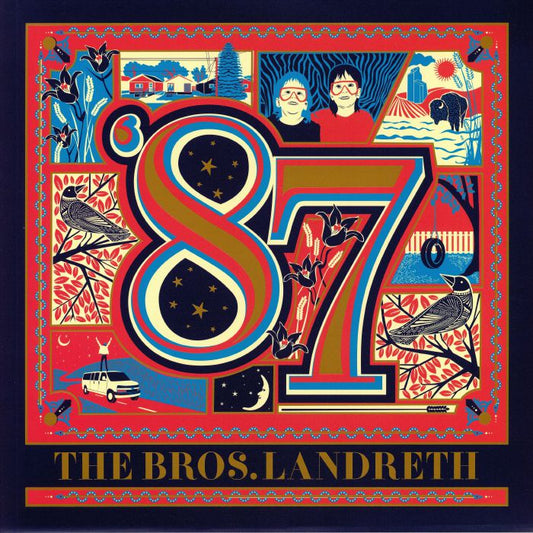 The Bros Landreth – '87 (LP, blue, Birthday Cake, 2019) Front Cover