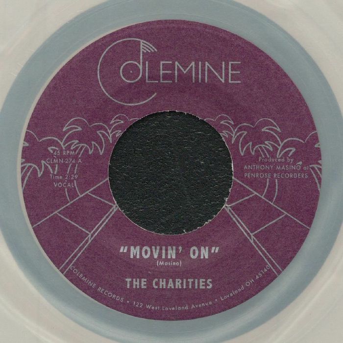 The Charities – Movin' On (7", silver marbled, Colemine, 2026) Front Cover