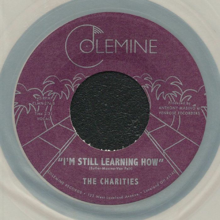 The Charities – Movin' On (7", silver marbled, Colemine, 2026) Back Cover