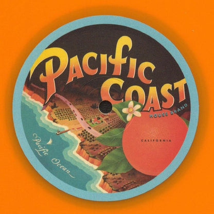 The Coastal Commission – Rhodes Through Space (12", Orange, Pacific Coast House Recordings, 2025) Back Cover