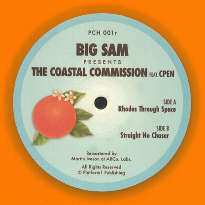 The Coastal Commission – Rhodes Through Space (12", Orange, Pacific Coast House Recordings, 2025) Front Cover