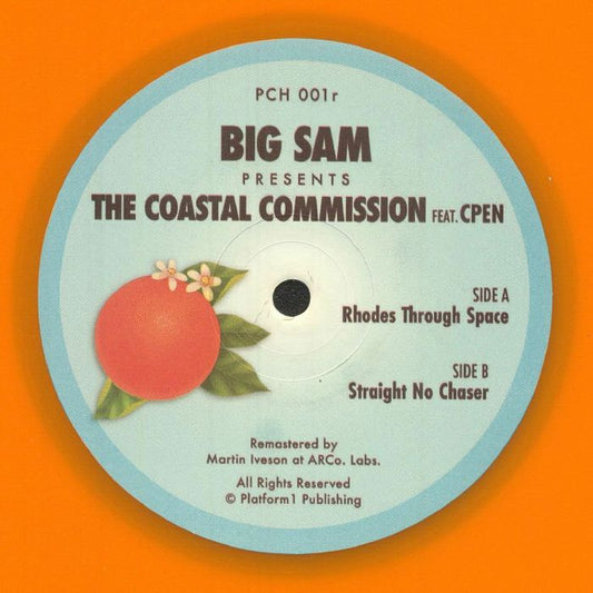 The Coastal Commission – Rhodes Through Space (12", Orange, Pacific Coast House Recordings, 2025) Front Cover
