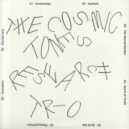 The Cosmic Tones Research Trio – The Cosmic Tones Research Trio (LP, Pyramid Records, 2025) back cover
