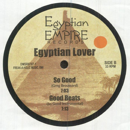 Egyptian Lover – Everything She Wants (12", Egyptian Empire Records, 2026) Back Cover