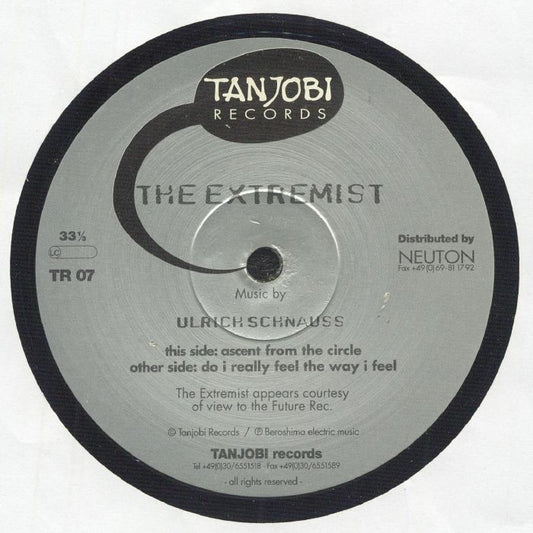 The Extremist – Ascent From The Circle (12", Tanjobi Records, 2025) front cover