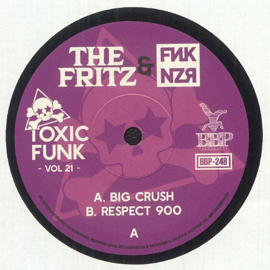 The Fritz & Funkanizer – Toxic Funk Vol 21 (7", Breakbeat Paradise Recordings, 2026) Front Cover