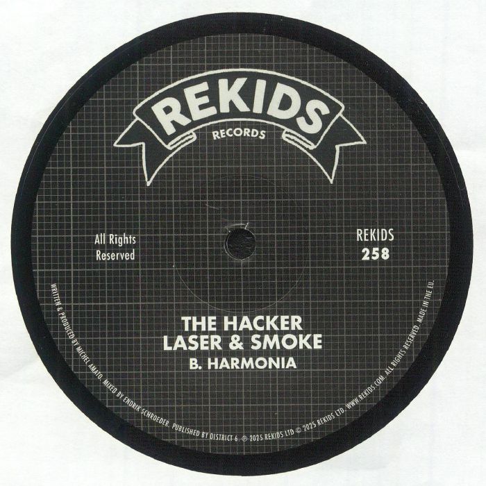 The Hacker – Laser & Smoke (12", Rekids, 2025) Back Cover