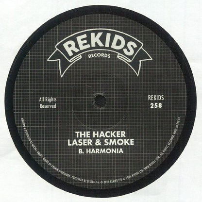 The Hacker – Laser & Smoke (12", Rekids, 2025) Back Cover