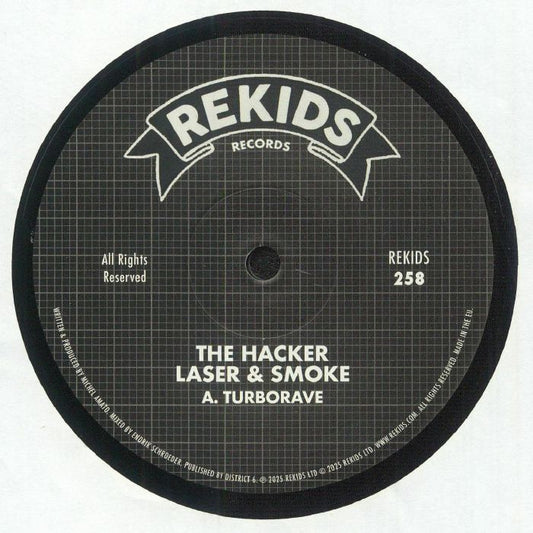 The Hacker – Laser & Smoke (12", Rekids, 2025) Front Cover