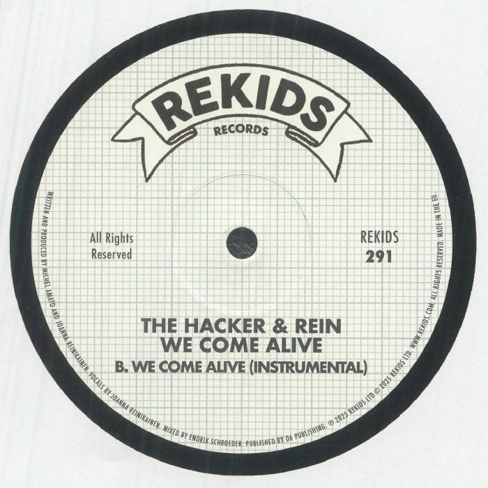 The Hacker & Rein – We Come Alive (12", REKIDS, 2026) Back Cover