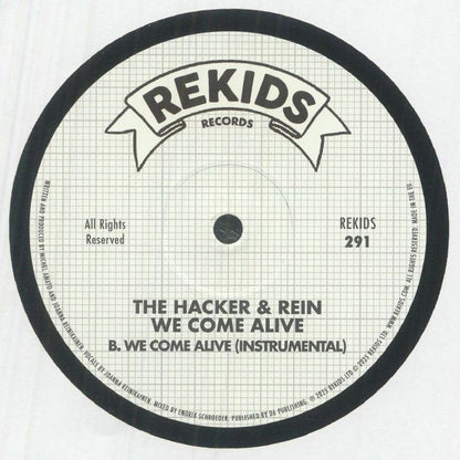 The Hacker & Rein – We Come Alive (12", REKIDS, 2026) Back Cover
