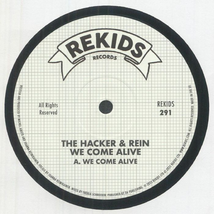 The Hacker & Rein – We Come Alive (12", REKIDS, 2026) Front Cover