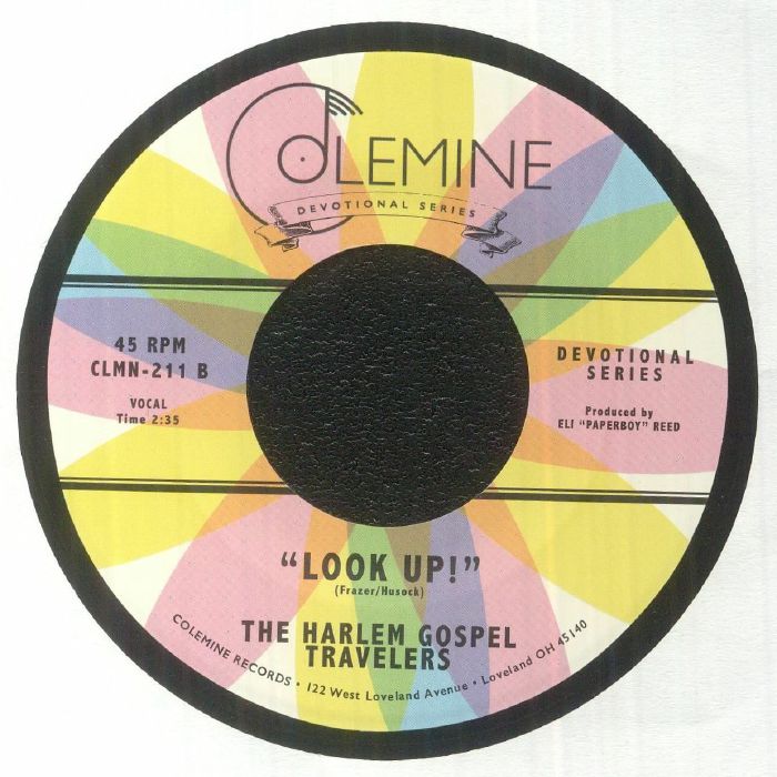 The Harlem Gospel Travelers feat. Aaron Frazer – Help Me To Understand (7", Clearwater Blue, Colemine Records, 2023) Back Cover