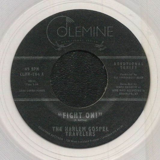 The Harlem Gospel Travelers – Fight On! (7", Clear, Colemine Records, 2021) Front Cover