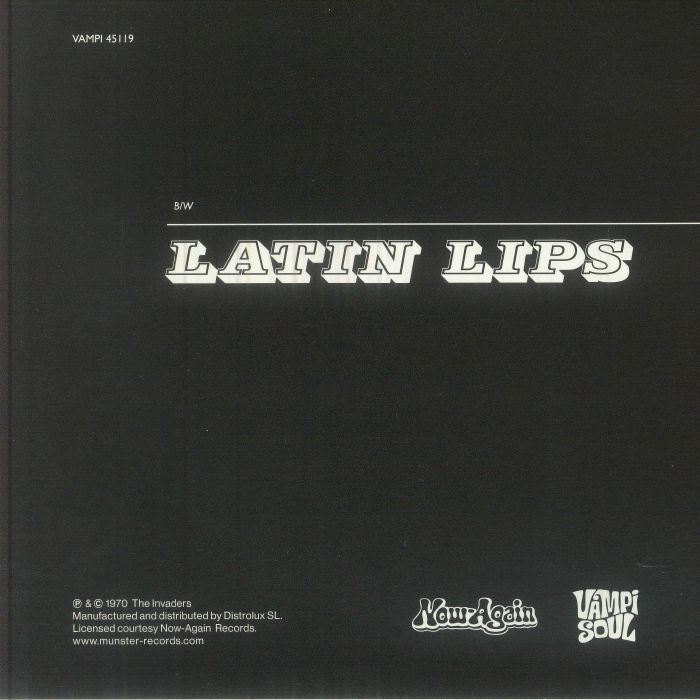 The Invaders – Spacing Out / Latin Lips (7", Vampi Soul, 2026) Back Cover