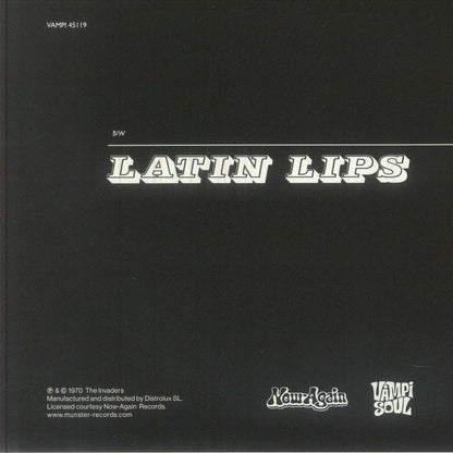 The Invaders – Spacing Out / Latin Lips (7", Vampi Soul, 2026) Back Cover