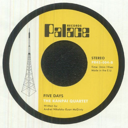 The Kanpai Quartet – Sguardo Celestiale / Five Days (7", Palace Records, 2026) Back Cover