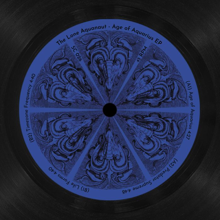 The Lone Aquanaut – Age of Aquarius EP (12", Synaptic Cliffs, 2026) Back Cover
