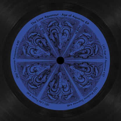 The Lone Aquanaut – Age of Aquarius EP (12", Synaptic Cliffs, 2026) Back Cover