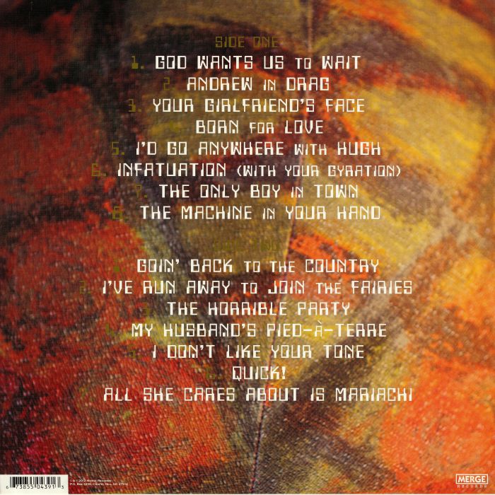 The Magnetic Fields – Love At The Bottom Of The Sea (LP, Merge Records, 2012) Back Cover