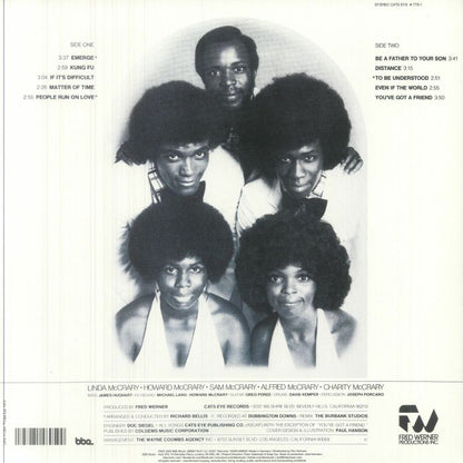 The McCrary – Emerge (LP, BBE, 1973) Back Cover