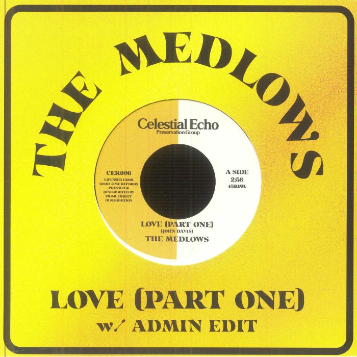 The Medlows – Love (Part One) (7", Celestial Echo, 2025) front cover
