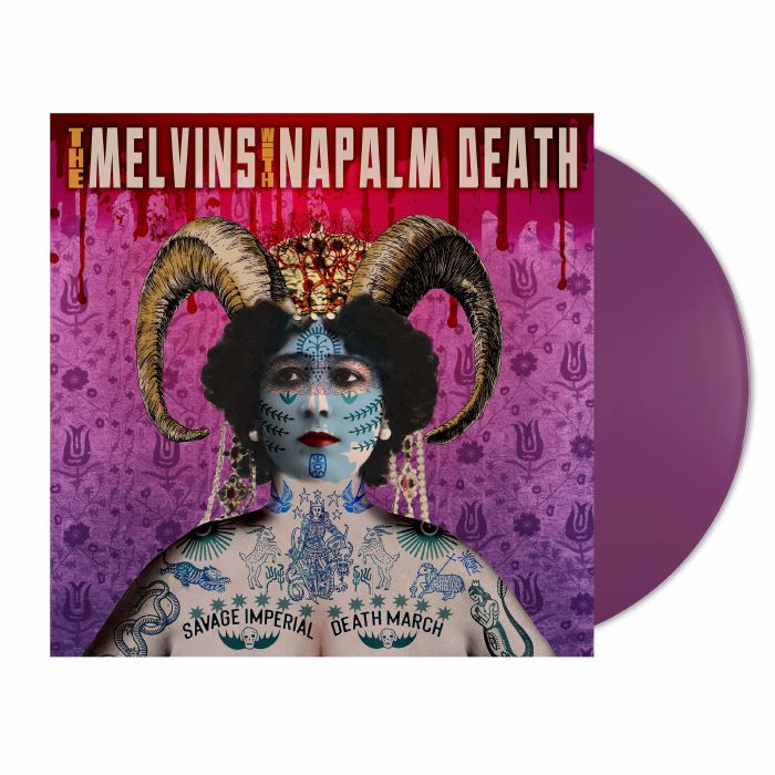The Melvins Napalm Death – Savage Imperial Death March (LP, Purple, Ipecac Recordings, 2026) Front Cover