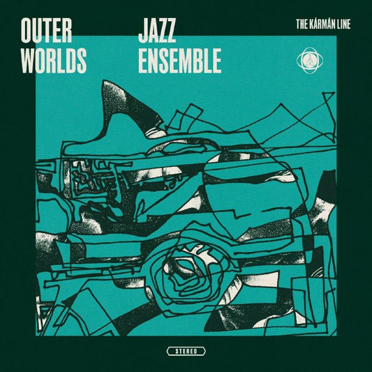 The Outer Worlds Jazz Ensemble , Roger Wickham – The Kármán Line (LP, ATA Records, 2026) Front Cover