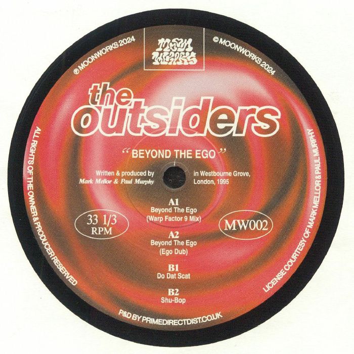 The Outsiders – Beyond The Ego (12", Moonworks, 2025) front cover