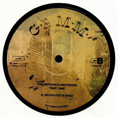 The Patchouli Brothers – Part One (12", G.A.M.M., 2025) back cover