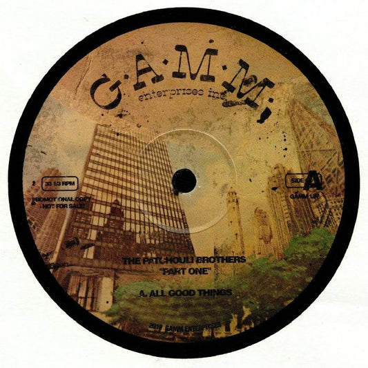 The Patchouli Brothers – Part One (12", G.A.M.M., 2025) front cover