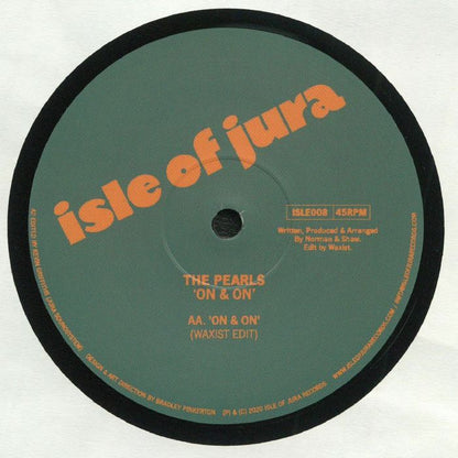 The Pearls / The Pearls Allstars – On And On (12", Isle Of Jura, 2020) Back Cover