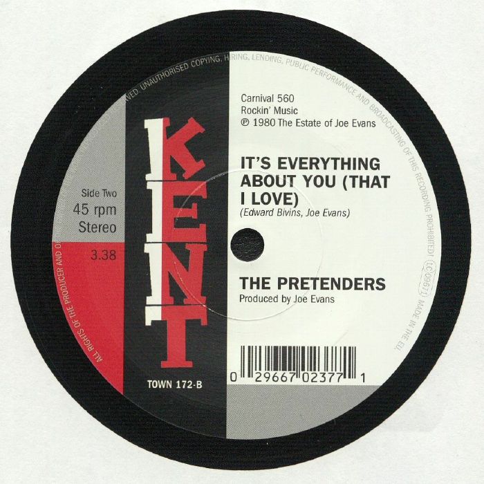 The Pretenders – Just Be Yourself / It’s Everything About You (That I Love) (7", Kent Records, 2019) Back Cover