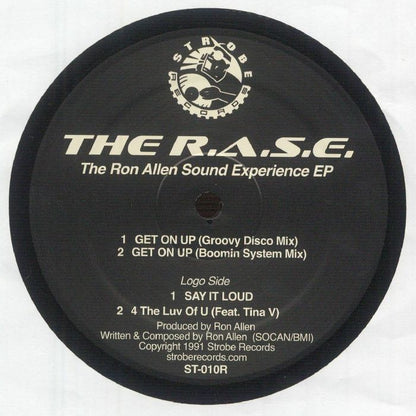 The R.A.S.E. – The Ron Allen Sound Experience EP (12", Strobe Records, 2026) Front Cover