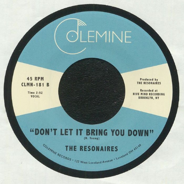 The Resonaires – Standing With You (7", Colemine Records, 2021) Back Cover