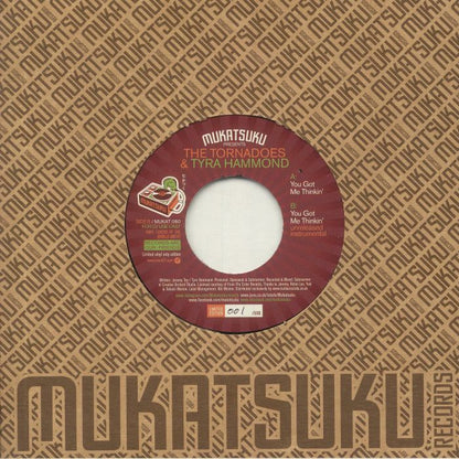 The Tornadoes , Tyra Hammond – You Got Me Thinkin' (7", Die Cut Sleeve, Mukatsuku Records, 2021) Front Cover