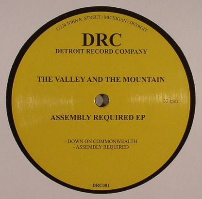 The Valley And The Mountain – Assembly Required EP (12", Detroit Record Company, 2013) Front Cover
