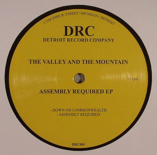 The Valley And The Mountain – Assembly Required EP (12", Detroit Record Company, 2013) Front Cover
