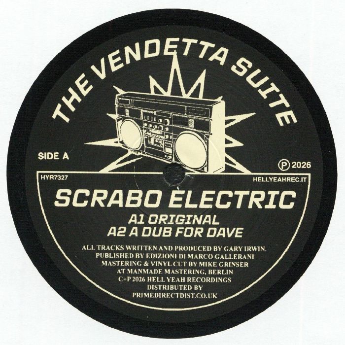 The Vendetta Suite – Scrabo Electric (12", Hell Yeah, 2026) Front Cover