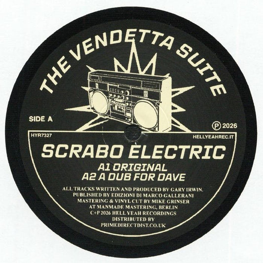 The Vendetta Suite – Scrabo Electric (12", Hell Yeah, 2026) Front Cover
