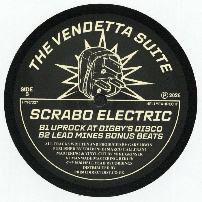 The Vendetta Suite – Scrabo Electric (12", Hell Yeah, 2026) Back Cover