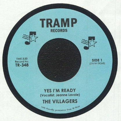 The Villagers – Yes I'm Ready (7", Tramp Records, 2025) Front Cover
