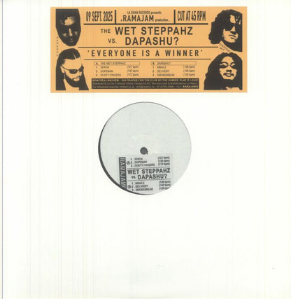 The Wet Steppahz & DAPASHU? – Everyone Is A Winner (12", RamaJam, La Rama Records, 2025) image 01