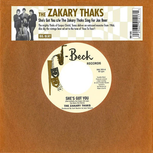 The Zakary Thaks – She's Got You (7", J-Beck Records, JAX, Big Beat Records, 2025) image 01