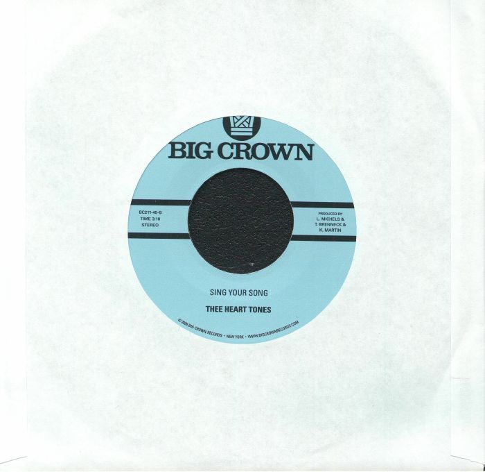 Thee Heart Tones – Don't Forget Me Love (7", Big Crown Records, 2026) Back Cover