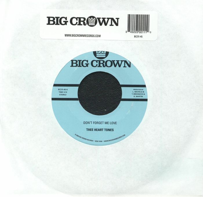 Thee Heart Tones – Don't Forget Me Love (7", Big Crown Records, 2026) Front Cover