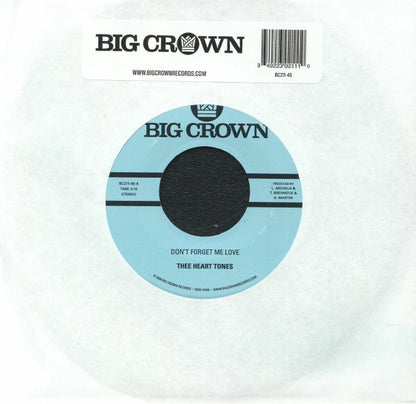 Thee Heart Tones – Don't Forget Me Love (7", Big Crown Records, 2026) Front Cover