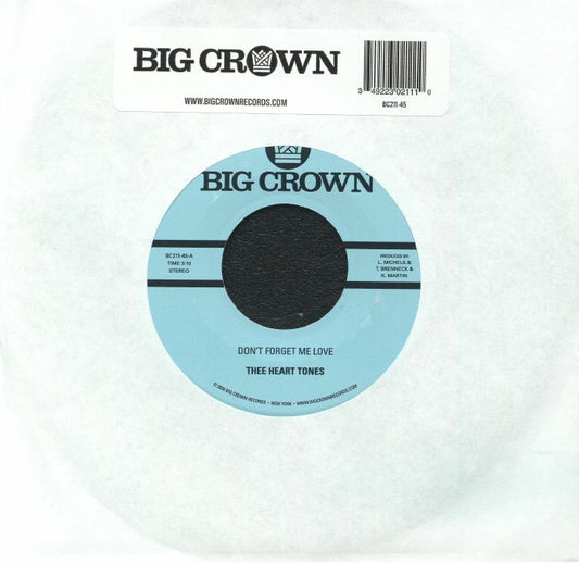 Thee Heart Tones – Don't Forget Me Love (7", Big Crown Records, 2026) Front Cover